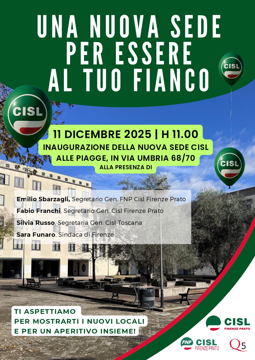 NUOVA SEDE CISL ALLE PIAGGE