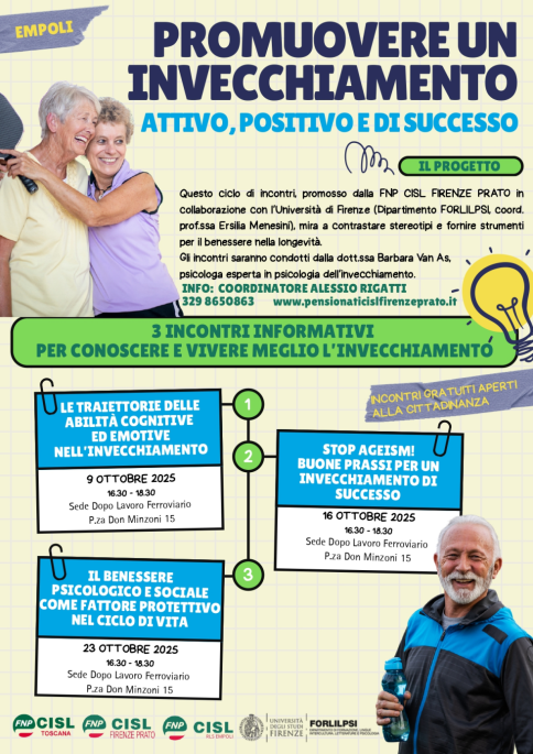 PROMUOVERE UN'INVECCHIAMENTO ATTIVO, POSITIVO E DI SUCCESSO