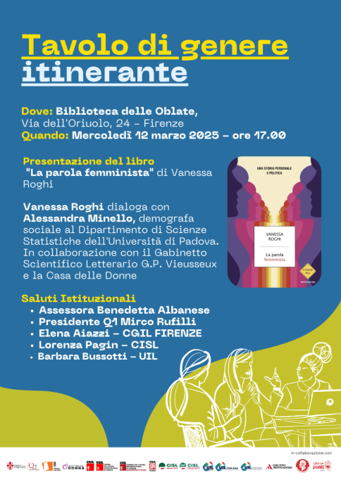TAVOLO DI GENERE ITINERANTE