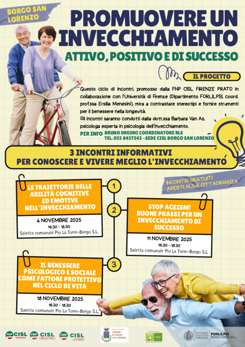 PROMUOVERE UN'INVECCHIAMENTO ATTIVO, POSITIVO E DI SUCCESSO