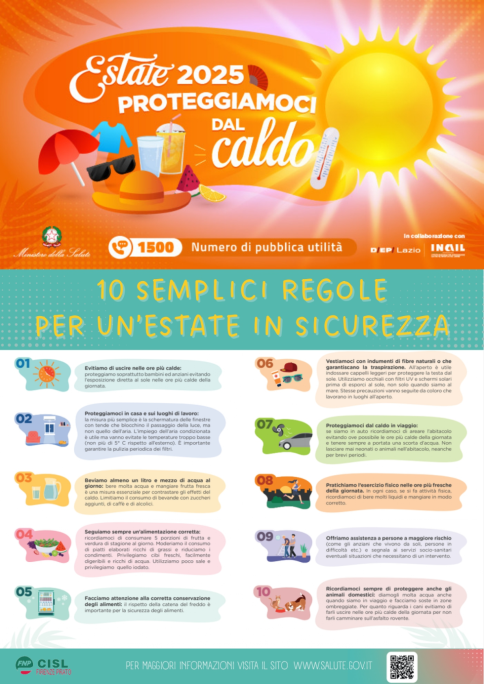 Estate 2025 Proteggiamoci dal caldo